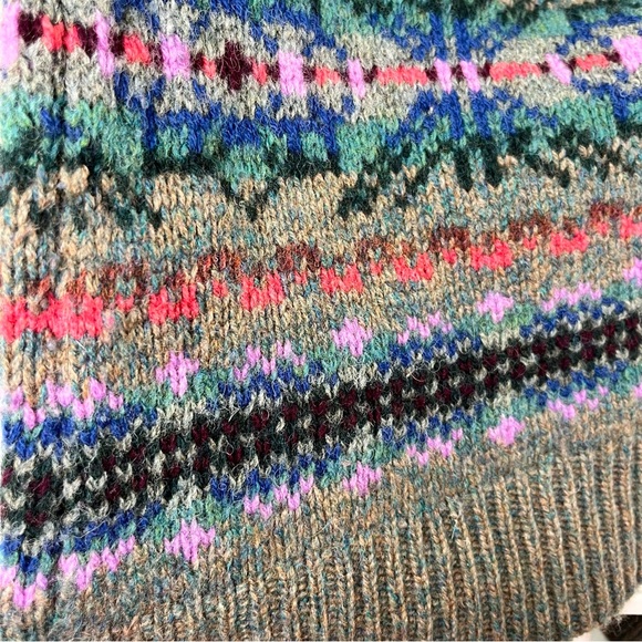 Ralph Lauren Purple Label Faire Isle boatneck sweater pullover. - Picture 5 of 6